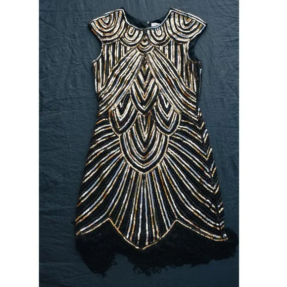 xscape beaded cocktail dress Primavera Multi-Colored Beaded Homecoming Dress 4211 Ivory / 4 main image 0